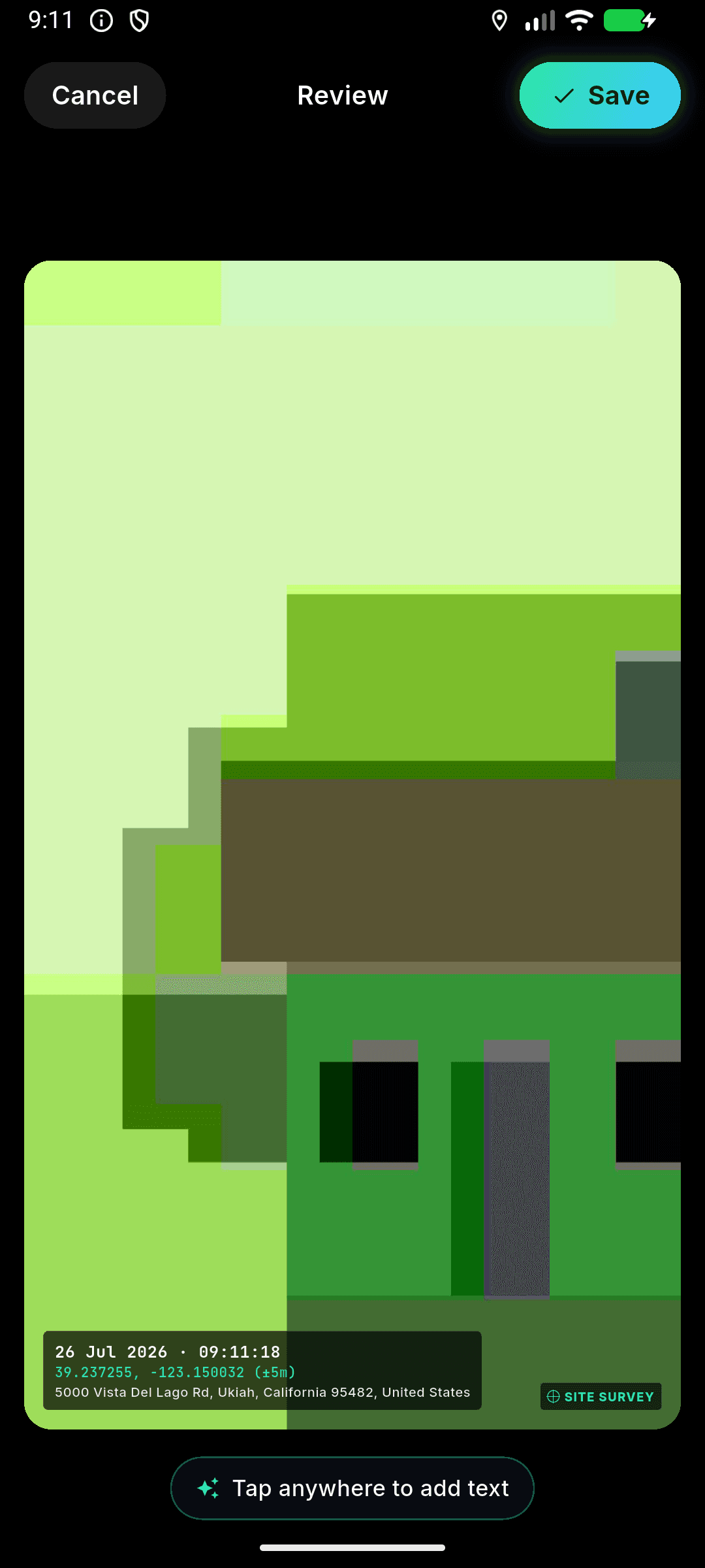 Editor screen